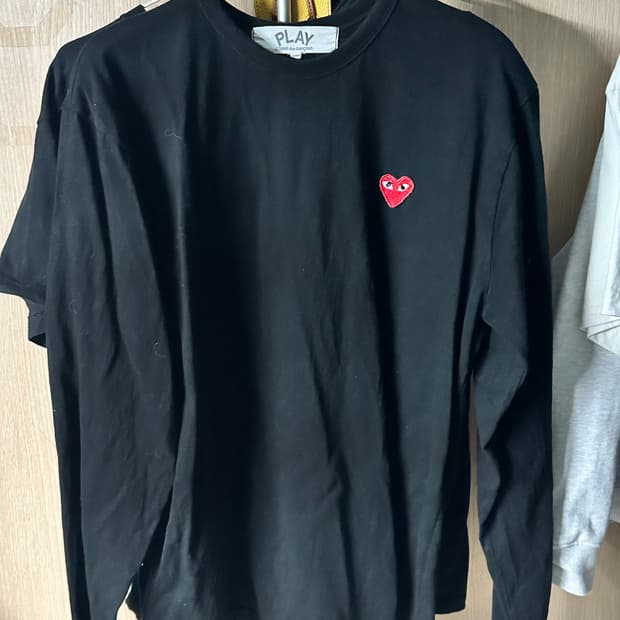 꼼데가르송 롱슬리브 블랙 L사이즈