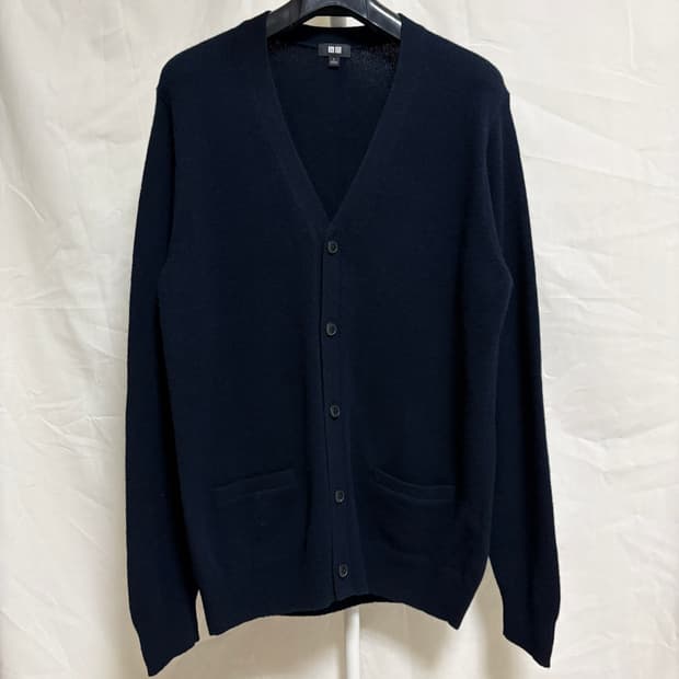 유니클로 램스울 가디건 / 네이비, L