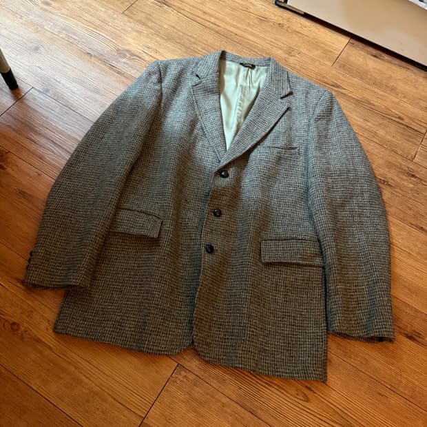 harris tweed 블레이저 자켓 L