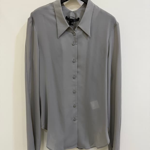 띠어리 시스루 블라우스 셔츠 정품