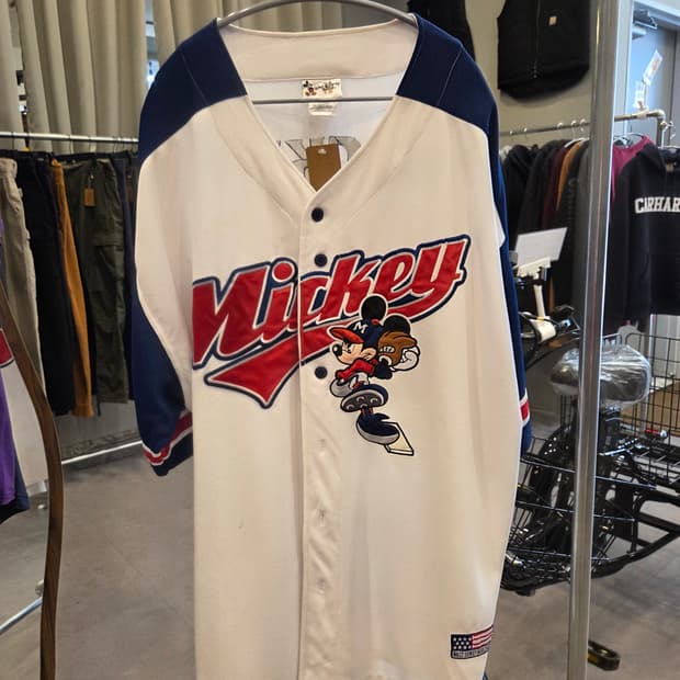  [XL] 90s 디즈니월드 오리지널 미키마우스 올스타 야구 저지