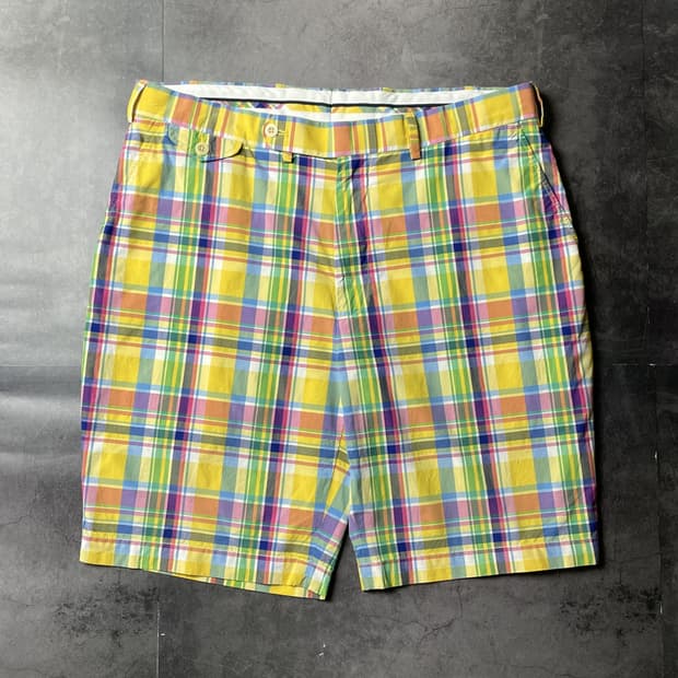 RALPH LAUREN 랄프로렌 체크 하프팬츠 A01287