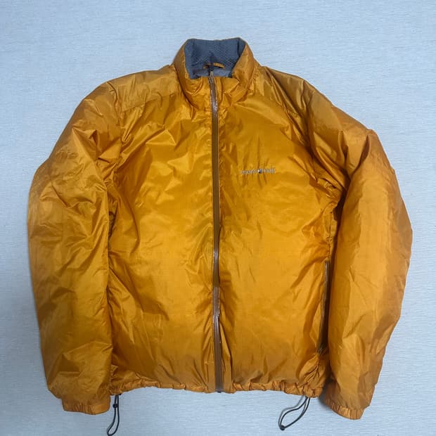 (M)90s 몽벨 빈티지 재팬 경량 다운 오렌지