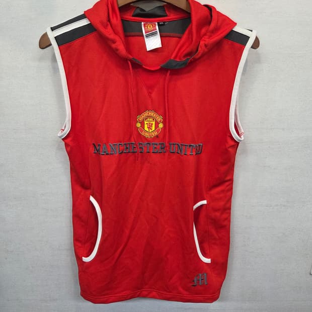 맨체스터 유나이티드 오피셜 기능성 후드조끼 베스트 m
