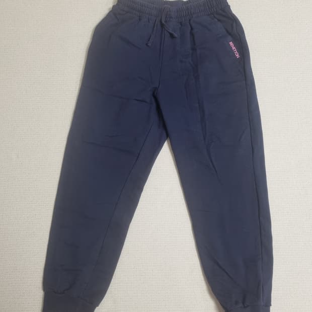 베네통 네이비 조거 트레이닝 바지