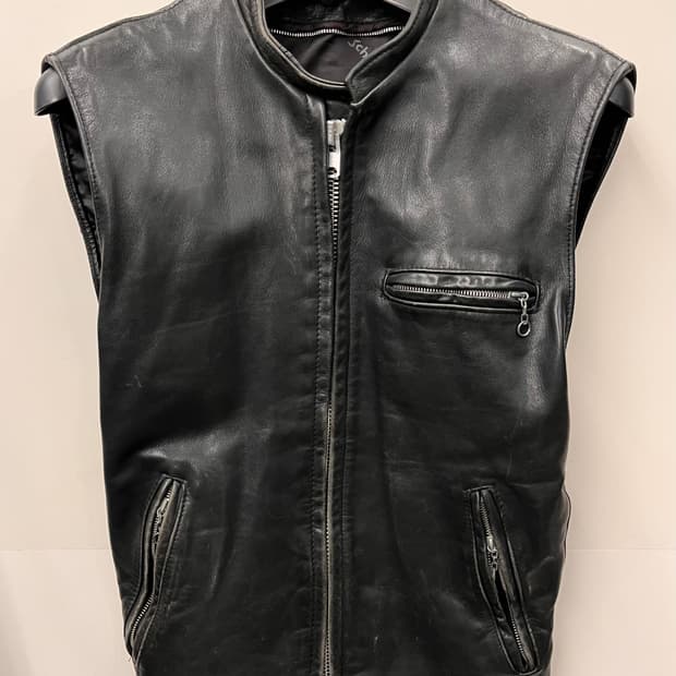 쇼트 Schott 가죽 베스트 36