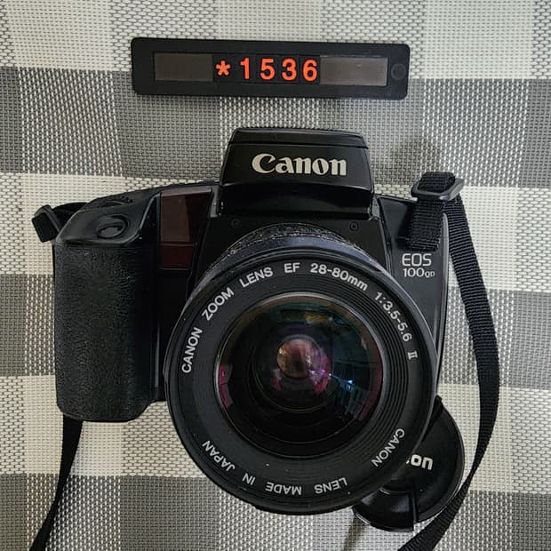 캐논 EOS 100 QD 필름카메라 28~80 줌렌즈