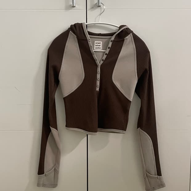 스마트어반유즈풀 프롱 스냅 하프 후드(브라운)