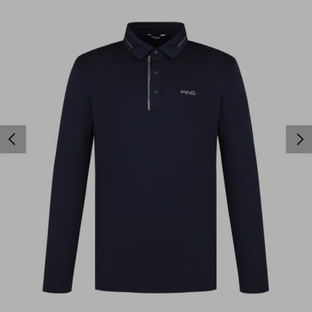 PING(핑) 정품 남성 긴팔 카라 티셔츠 (사이즈 100 / 네이비)