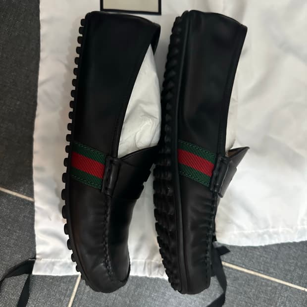 남성 웹 스트라이프 드라이빙 슈즈 / 566294 / UK8(270)