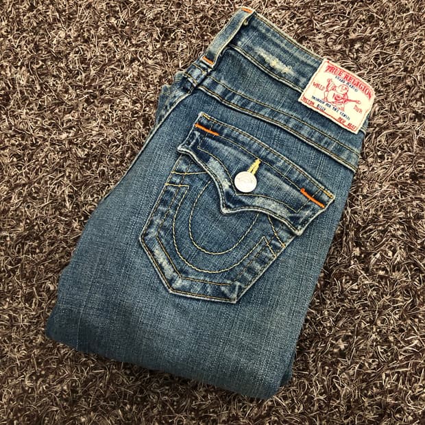 트루릴리전 Billy 빌리 워싱 디스 데님 팬츠