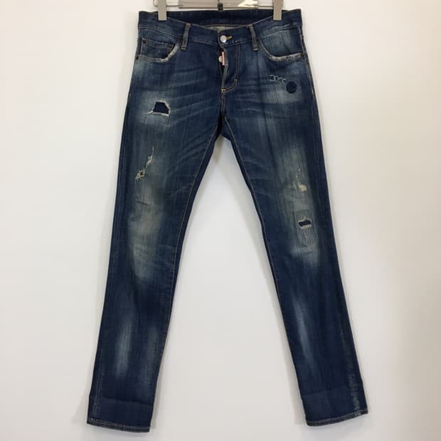 디스퀘어드2 써클디스 청바지 32 인치 