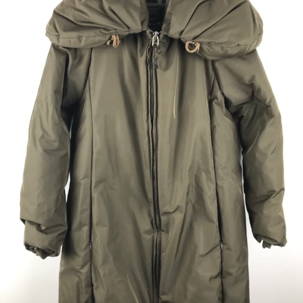 시슬리 구스다운 패딩 거위털패딩 코트 자켓 카키색