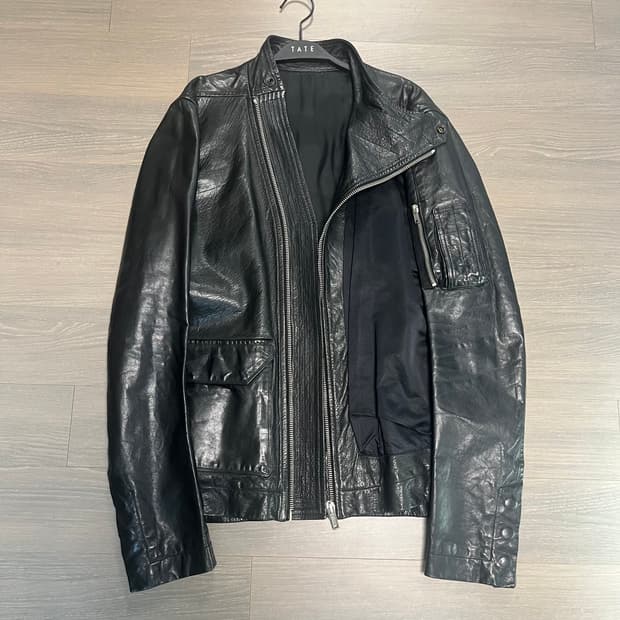 릭오웬스 몰리노 백지퍼 자켓 M