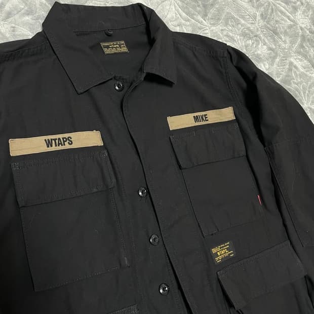 더블탭스 15aw 정글자켓 m 블랙