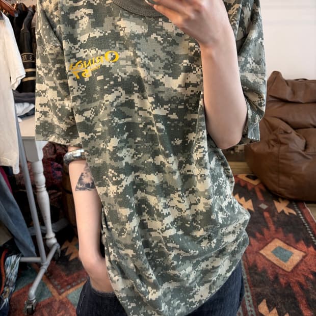 Orinoa Troop 57 BSA 디지털 카모 그래픽 반팔 티셔츠