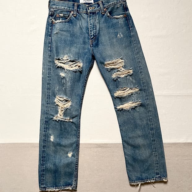 꼼데가르송 준야와타나베 데미지 데님 junya watanabe