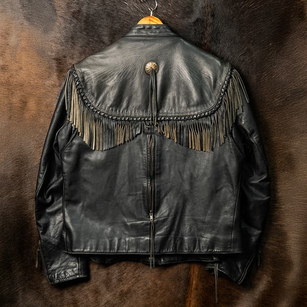 [105] 80s~ 할리데이비슨 Willi G 프린지 레더 라이더 자켓 