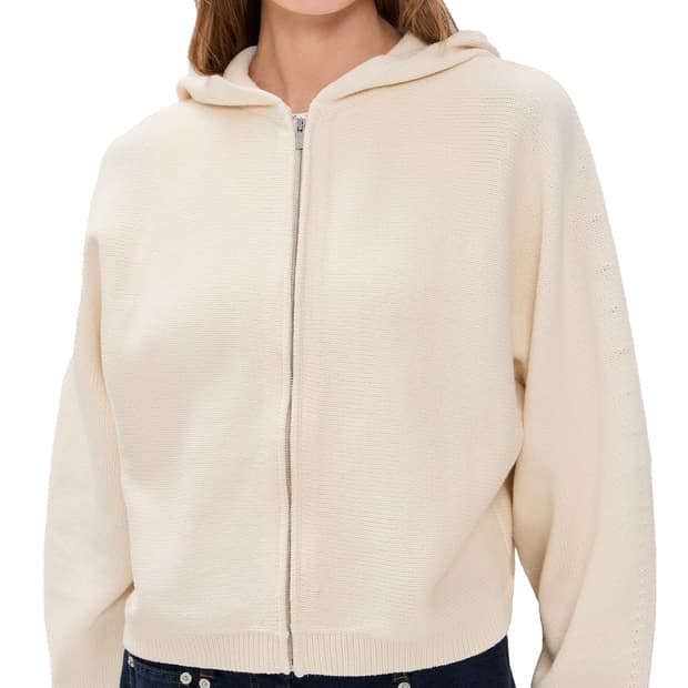 띠어리 캐시미어 후드 가디건 베이지 L 77