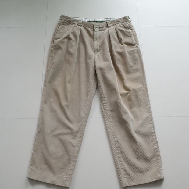 L.L.Bean 엘엘빈 코듀로이 투턱 팬츠 베이지 36