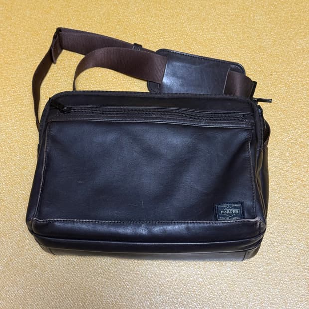 포터 어메이즈 숄더백 라지 브라운