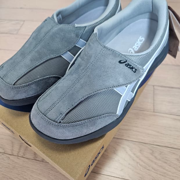 아식스 라이프워커 그레이 3E 와이드 새상품 255