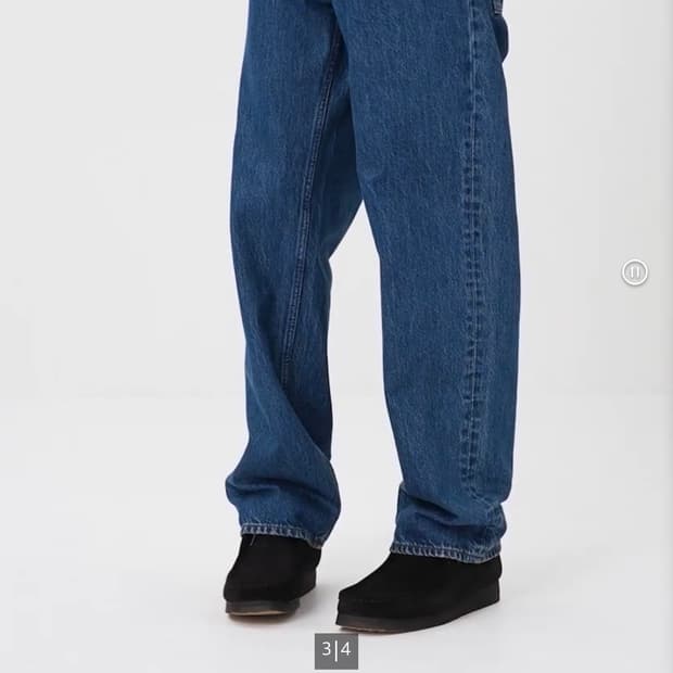 유니클로 jwa 스트레이트진 64 blue