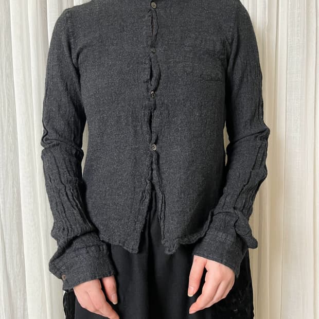 90s 꼼데가르송 축융 울 셔츠 Comme des garcons