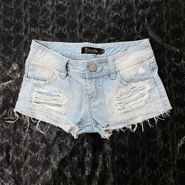 [Vanity]2000s Mood Damaged Short Pants