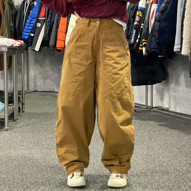 더 크로스 글레인 된장 벌룬 팬츠 B3627 