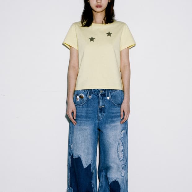 더바이닐하우스 STAR TEE YELLOW (VH2EMUT507A)