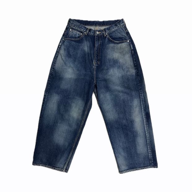 ANCELLM 안셀름 에이징 와이드 데님 팬츠