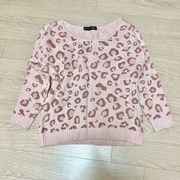 세실맥비 핑크호피무늬 니트 오네갸루 히메갸루 일본 빈티지