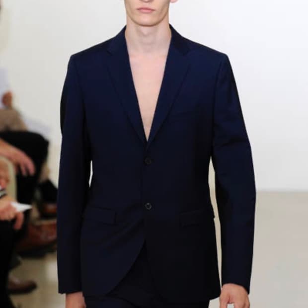 질샌더 다크 네이비 블레이저(by 라프 시몬스)