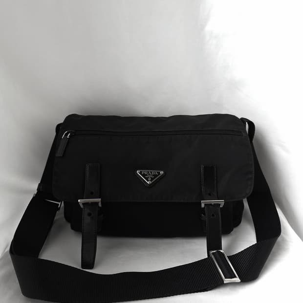 [정품 PRADA] 프라다 투포켓 나일론 메신저백 크로스백