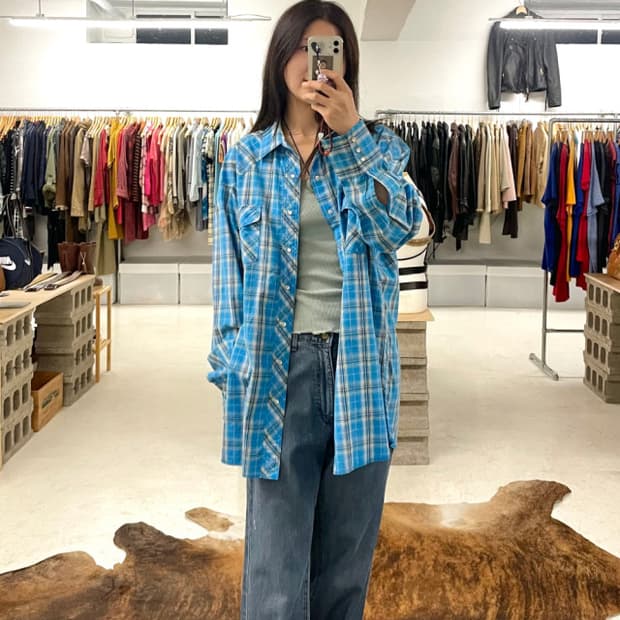WRANGLER ombre western shirts 랭글러 옴브레 셔츠
