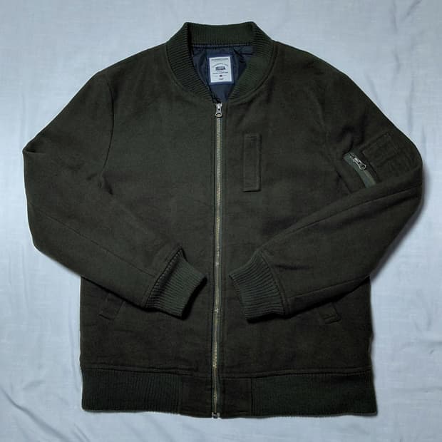 CIAOPANIC  TYPY 퀼팅 안감 MA-1 자켓 (다크 카키, L)