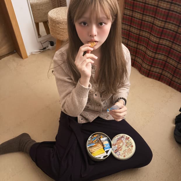 flower mori cardigan