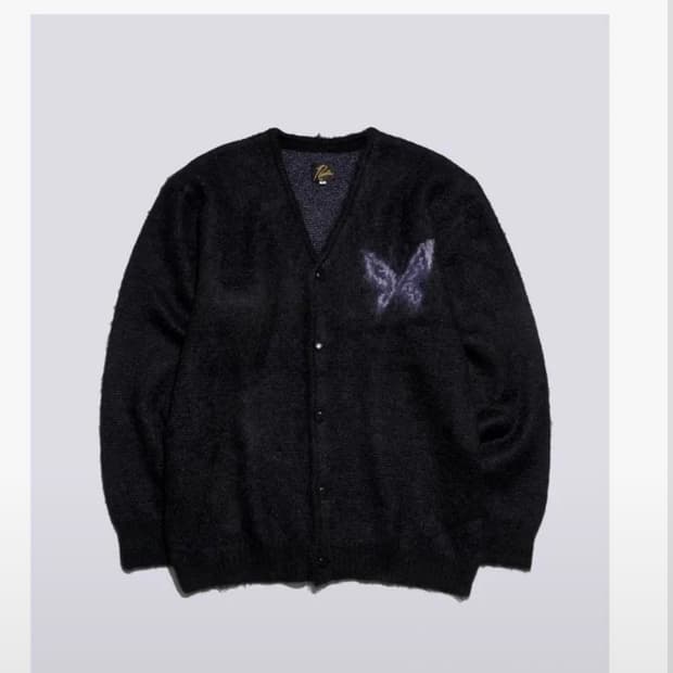 니들스x스튜오디스 모헤어 가디건 L