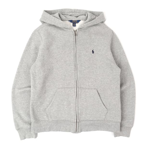 폴로 랄프로렌 그레이 코튼 후드집업