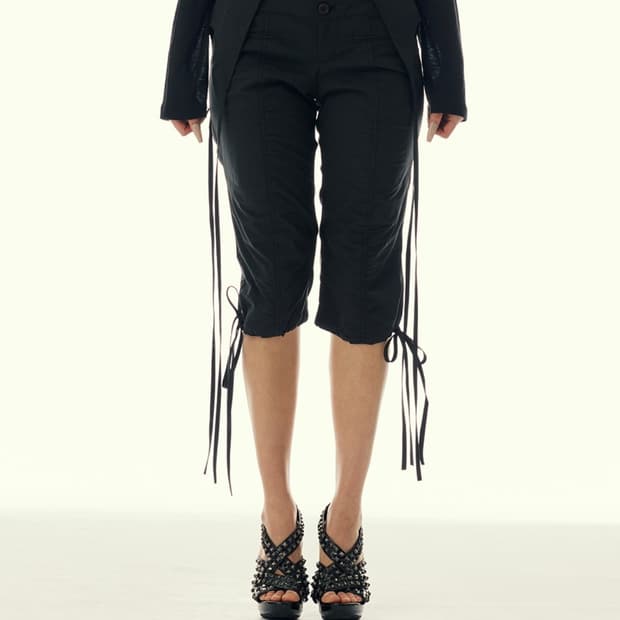 길라아카이브 카프리팬츠 SHIRRING OVERLAP CAPRI PANT