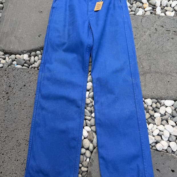 OLD VINTAGE WASHED BLUE FRENCH 프렌치워크팬츠