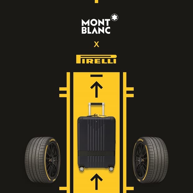 몽블랑 x 피렐리 트롤리 캐빈 캐리어 한정판 (미개봉)