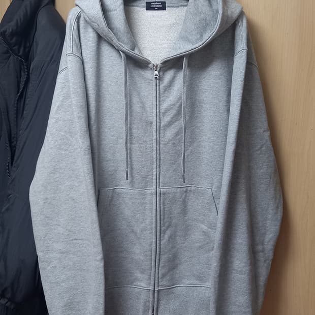 무신사 스탠다드 후드집업 짧은길이 그레이 2XL