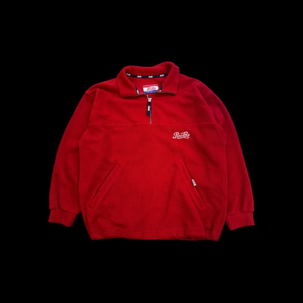 펩시 콜라 반집업 후리스