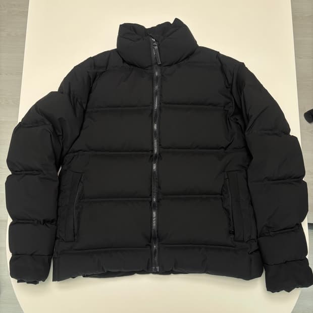 라퍼지스토어 덕다운 심리스 미니멀 푸퍼 숏패딩