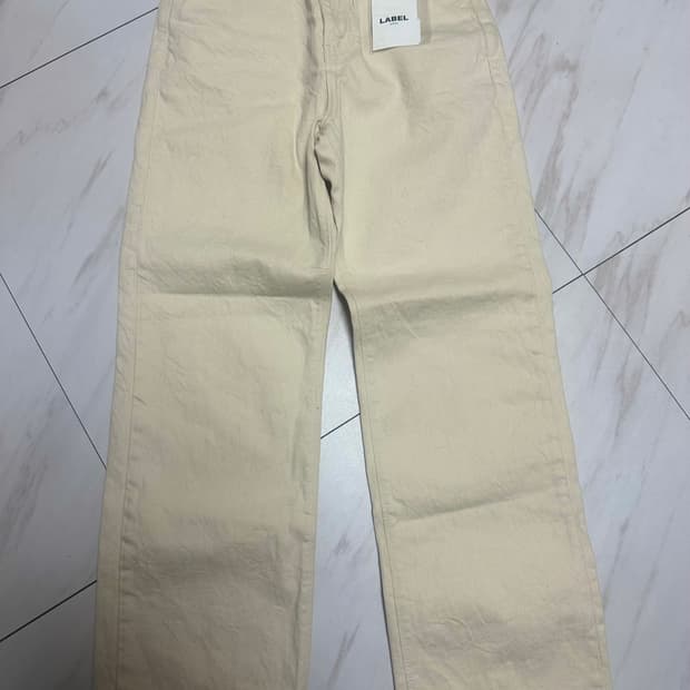 라벨아카이브 베이지 데님팬츠
