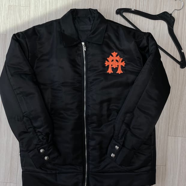 [새상품] 크롬하츠 트리플 로고 나일론 푸퍼 패딩