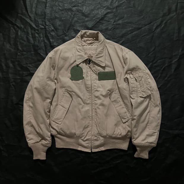 🇺🇸 90s USA ARMY 미군 CVC 탱커 자켓 베이지 탄