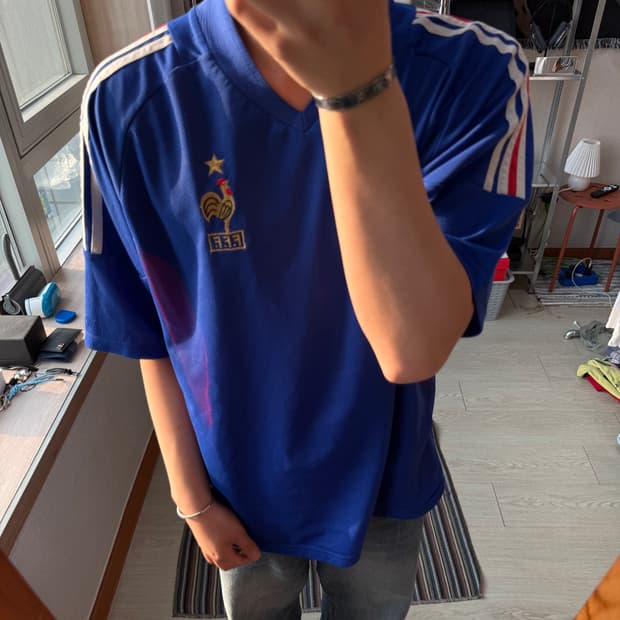 02-04 아디다스 프랑스 저지 반팔